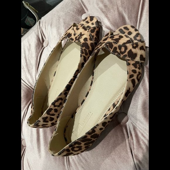 ASOS Peeptoe Ballet Flats in Leopard - Picture 3 of 9